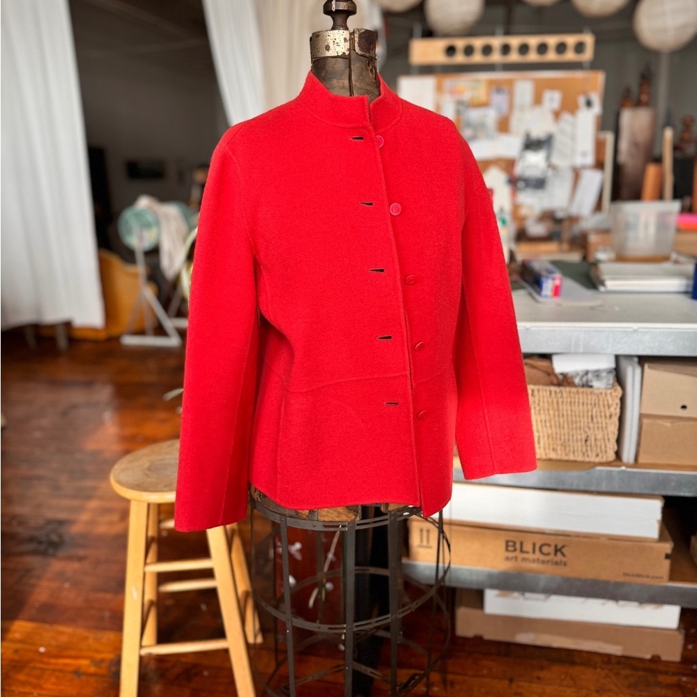 Eileen Fisher boiled wool jacket